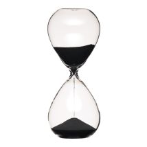 Horloge de sable pour œufs – 8 x 4 cm – Verre noir – Dessous de plat – MasterClass