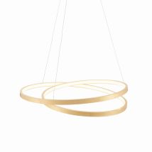 Endon Scribble - Ciondolo A 1 Luce A Led In Foglia D'Oro, Acrilico Satinato
