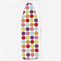 MSV – Copertura da stiro elastica in cotone 100% – Fodera per asse da stiro con feltro spesso 3mm – Design vivace e dinamico