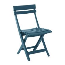 Grosfillex – Sedia da giardino pieghevole Blu minerale – Giardino e piscine