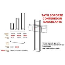 Soporte contenedor basculante TAYG 121 cm – Plástico resistente – Capacidad de carga adecuada para contenedores estándar