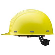 Schutzhelm BOP Gelb 53-61 cm – Glasfaser-Polyester – 6-Punkt-Gurtband – 405 g – Hohe Durchdringungsfestigkeit
