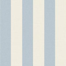 Grandeco - Maison Striped Blue White Wallpaper Textured Paste The Wall Vinyl