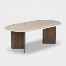 Mesa De Centro Moderna En Melamina 60x40 Color Arena