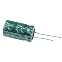 Condensatore Elettrolitico 220uf 100v 105o 15x25mm 220mf100v/105/rd