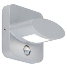 Wofi - Led Wand Lampe Alu Spot Garten Bewegungsmelder Terrassen Down Leuchte Silber 4009.01.50.7000