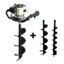 Zipper - Petrol Earth Auger 51,7cc Included 3 Drills 100 150 200 Mm Zi-elb70