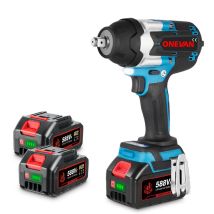 Onevan - 1800n.m Avvitatore A Percussione Chiavi A Impulsi Senza Spazzole Con 2 Batterie