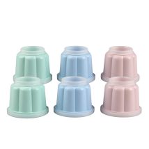 Dr Oetker Stampini In Plastica Per Budini E Dolci Al Cucchiaio Ø7,5x6,2 Cm Con Sigilli Su Entrambe Le Estremità Conf Da 6 Pz, 2 Rosa, 2 Verdi E 2 