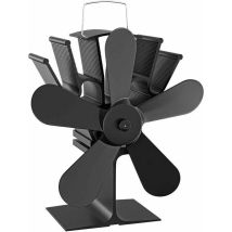 Ventilateur De Poêle À Bois 5 Hélices 70-350°c Autoalimentation Thermique Par Chaleur Sans Courant