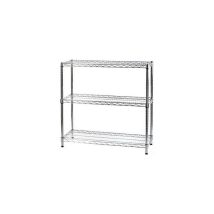 Scaffale tre ripiani cm 35 x 90 x h.90 – Acciaio cromato – Portata massima ripiani 100 kg – Archimede