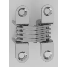 Cerniera CEAM 42x10 mm Nichelato – Cerniere Invisibili Fisse per Mobile – Facile Montaggio – Acciaio Nichelato