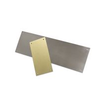 Placa Latón Rectangular 120x60 Efecto Inox