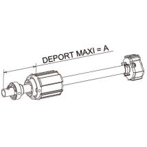 Tandem Volet Roulant Zf54 - Tube Ø16mm - Déport 90mm - Zf
