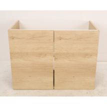Meuble Sous Vasque de Salle de Bain 80cm AQUANCE Media26061 Chêne Nebraska Naturel 2 Portes - A2370987