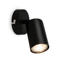 Faretto Moderno Tib Metallo Nero 1 Luce Gu10 Ip20