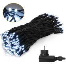Swanew Catena Luminosa Led 20m 200 Led Decorazione Natalizia – Decorazione Per Matrimonio, Natale, Interno Ed Esterno Bianco Freddo