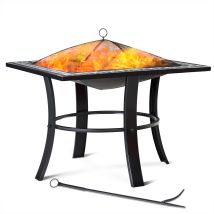Gardebruk - Brasero Jardin Runedak 76x76cm Atizador Tapa Antichispas Parrilla