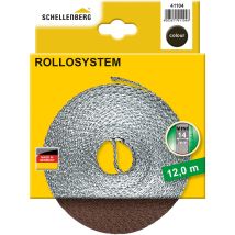 Schellenberg 41104 Cintino Avvolgibili 14 Mm X 12 M-sistema Mini, Cinghia Tapparella Marrone