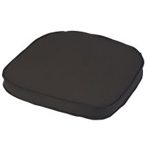 Glendale Leisure - Standard D Pad Outdoor Garden Furniture Cushion - L41 X W38 Cm - Charcoal Grey
