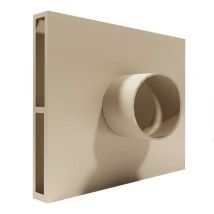Grille Carrée Extérieure Pour Kit D'Entrée D'Air Frais 150 Mm