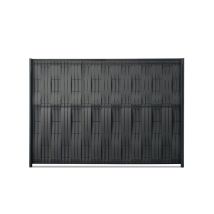 Kit De Ocultación Composite Trenzado Universal - Gris Antracita 2,5m Largo X 1,5m De Altura