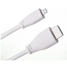 Raspberry Pi - T7689ax Cable Hdmi 1 M Hdmi Tipo A (estándar) Hdmi Tipo D (micro) Blanco