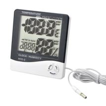 HTC-2 Hygrometer Thermometer – Digital – Temperatur- und Luftfeuchtigkeitsmessung – LCD-Display – 0 bis +50 °C – 30 % bis 90 %