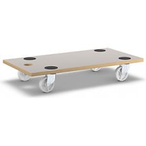 Wagner – Rodador de Transporte 575 x 300 mm – Capacidad 200 kg – 4 Ruedas de 63 mm – Cama MDF 18 mm