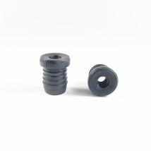 Ajile - Embout Plastique Rond Pour Tube Diam. Extérieur 20 Mm Avec Trou Fileté Diam. 8 Mm (m8)