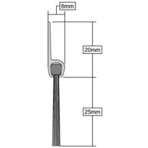 Stormguard - Draught Excluder Pvc Bottom Door / Garage Brush Seal White 914mm