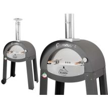 Forno a legna Bella Napoli Pummarò professionale – 6769 – 90x84xH184 cm, 70x50 cm in acciaio inox, 100 Kg –