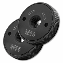 Omnivor - Lot De 2 Écrous Serrage Rapide M14 Pour Meuleuse - Sans Clé - Compatibles 115/125 Mm