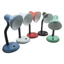 Driwei - Lampada Scrivania Colorata Attacco E27 Luce Tavolo Orientabile Corpo Flessibile