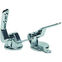 Coppia Cerniere Per Copri Water In Ottone Cromato Inter.17 Mm - Zama
