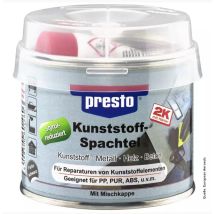 Presto Kunststoffspachtel styrolreduziert 250g hohe Füllkraft leicht schleifbar Temperaturbeständigkeit bis 120°C