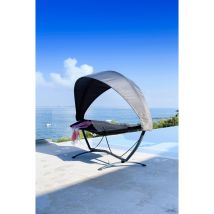Amaca Senena Con Ombrellone Grigio Nero - Proloisirs