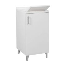 Mobile Lavatoio Anta Singola 'woody Top' Cm 45 X 50 X H.87