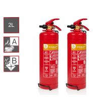 2er-set Schaumlöscher, 2 Liter, Feuerklassen A, B, Brandbekämpfung