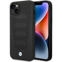 Funda Bmw Bmhcp14s22rpsk Para Iphone 14/15/13 De 6,1 Pulgadas, Color Negro/negro, Con Estampado De Asientos De Cuero.