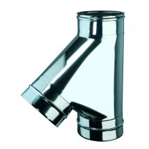 Racor En "t" De 135° De Acero Inoxidable Fmm D. 120 L343 Mm