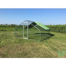 Recinto Da Giardino Per Animali Da Cortile 4x4 Mod. L Copertura 2x4 M