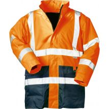 Parka Alta Visibilità, Taglia S, Arancione / Blu