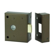 Picaporte de sobreponer 50mm – Modelo 234-HE50 – Hierro esmaltado – Incluye 3 llaves – Ideal para puertas interiores