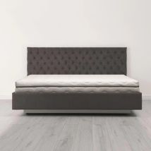 (europa) Materasso Memo 90x190 - Spessore 13 Cm - Zone Di Comfort In Schiuma Adattiva - Bianco Sporco
