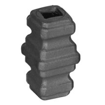 Borchia Decorativa Per Barre Quadre Da 14mm - Altezza 90mm Larghezza 45mm - Ferro Battuto - Saldatura