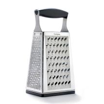 Cuisipro – 4-Sided Box Grater with Surface Glide Technology – Fine, Coarse, Ultra-Coarse, Shaver, Ginger – Dishwasher Safe