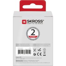 SKROSS Reiseadapter 1.500203-E für USA und Kanada – 15A, 100-250V, Schuko zu USA – Sicherheitszertifiziert