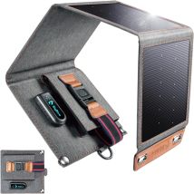 Bigblue - 14w Panneau Solaire Portable, Ultra Léger, Usb Port (5v/2.4a), Ipx4, Mini Chargeur Solaire Pliable Pour Toutes Les Activités De Plein Air