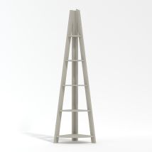 Lpd Furniture - Tiva Corner Ladder Shelving Grey